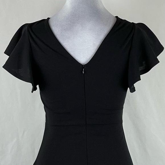 Floerns Black Asymmetrical Ruffles Mini Dress NWT Size XS - Picture 6 of 14